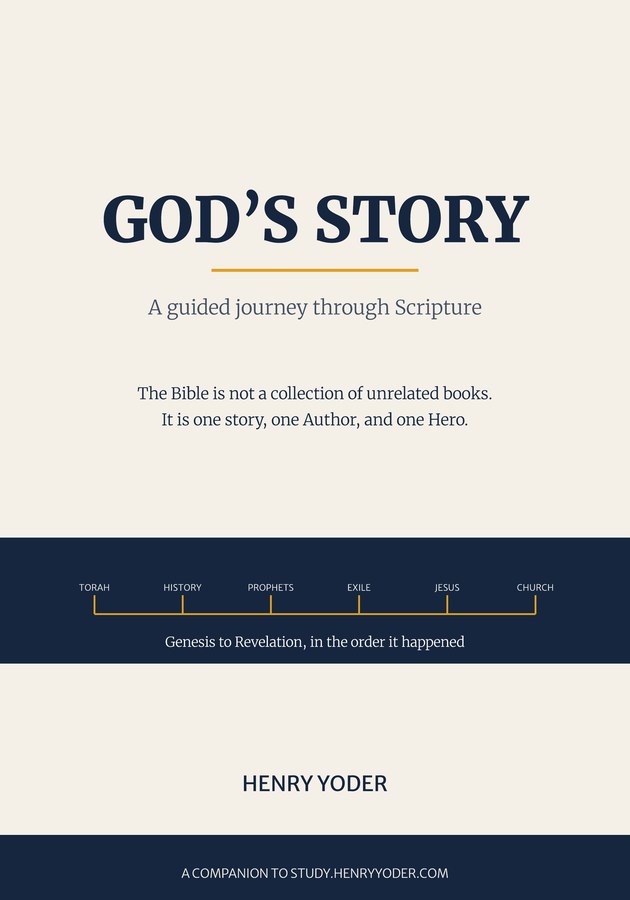 Cover of God’s Story: A guided journey through Scripture by Henry Yoder